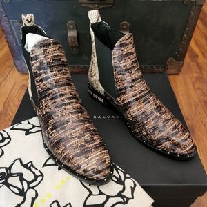 Freda Salvador | Snake-Printed Chelsea Boots
